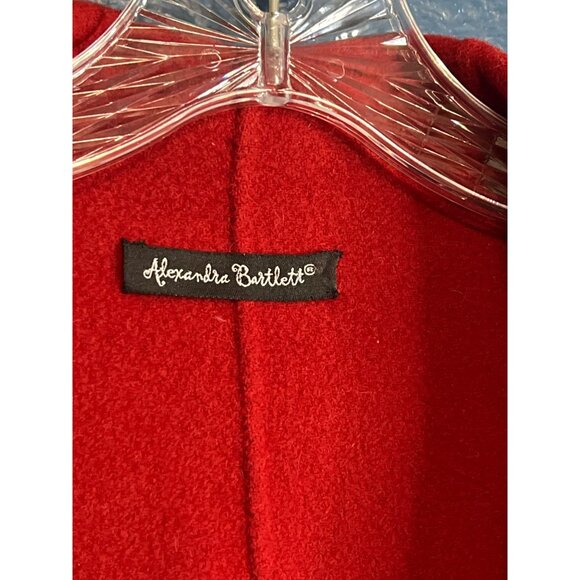 Alexandra Bartlett Red Wool Open Jacket XS - Picture 3 of 6